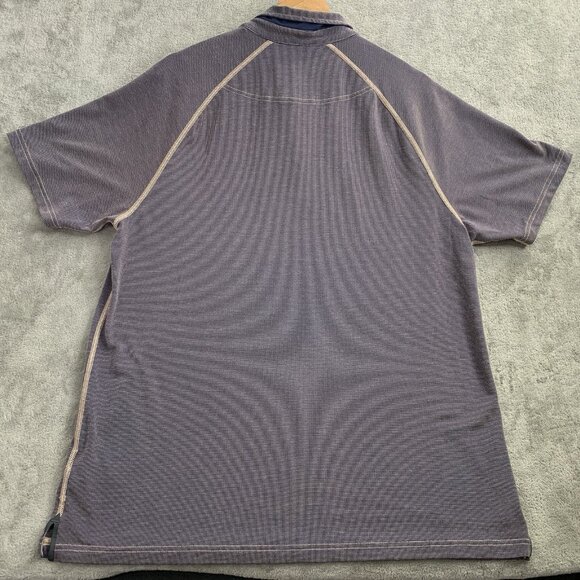 Rhone Polo Shirt Mens Large Gray Delta Pique Golf Performance Stretch Casual - Picture 8 of 8
